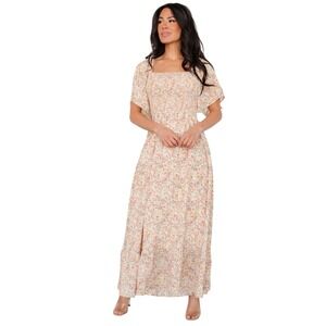 Baltic Born Ellory Floral Tiered Smocked Midi Dress 1X NWT Romantic Boho Pockets